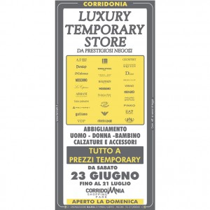 luxury temporary store corridomnia macerata